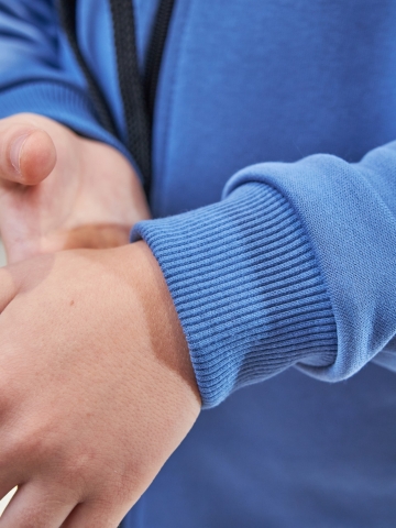 328-ДЖ. Костюм детский  на молнии, джинса хлопок 65%, 35% ПЭ, 3-х нитка без начеса 98,104,110,116